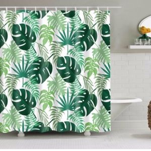 🌴sale‼️Palm leaf shower curtain